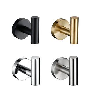 bathroom wall hook modern stainless steel black gold chrome finish set view
