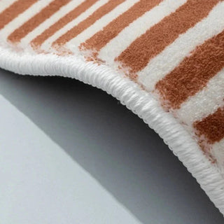 french tile decorative area rug non slip quick drying side view