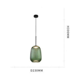 Colored Glass Pendant Light – Elegant Living Room Lighting with Warm Ambient Glow