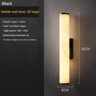 Copper Marble Wall Light – Minimalist Modern Wall Lamp with Integrated LED