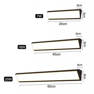 Outdoor Wall Light - Aluminum IP65 Waterproof Exterior Lamp with Warm LED