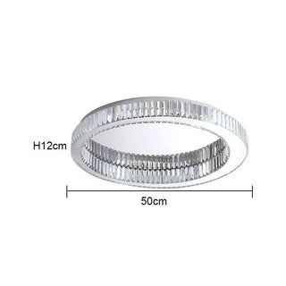 LED Ceiling Light – Modern Gold Finish Crystal Lamp with Adjustable Warm Ambient Lighting