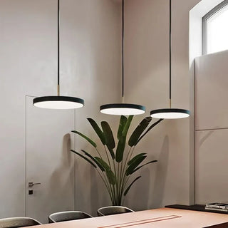 Disc-Shaped Pendant Lamp – Adjustable Hanging Lamp with Acrylic Lampshade Light