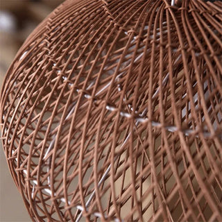 Rattan Pendant Light – Bamboo Woven Lamp with Eco Friendly LED Lighting