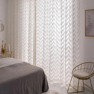 luxury white ripple sheer curtain grommet top fiamma neri lifestyle view