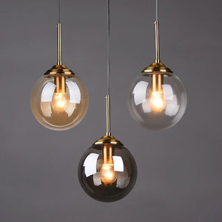 Polished Glass Pendant Light – Modern LED Ceiling Lamp | Living Room Lighting