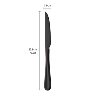 napoli steak knives 4 piece kitchen steak knife set stainless steel cutlery lifestyle view