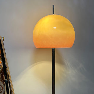 Vintage mushroom lamp ambient — glass iron retro glow