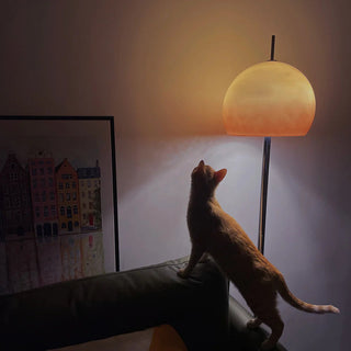 Medieval retro mushroom lamp — glass iron warm