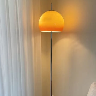 Medieval mushroom glass lamp detail — retro iron