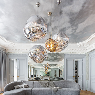 Transparent Acrylic Pendant Light – Modern Ceiling Lamp with Adjustable Hanging Cable