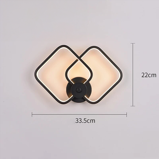 Square Wall Light – Geometric Modern Wall Lamp with Integrated LED Lighting