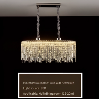 Contemporary Pendant Light – Modern Chandelier with Fluorescent Rings & Elegant Glow