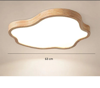 Eco LED Ceiling Light – Modern Wood & Acrylic Lamp With Adjustable Color Temperature