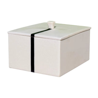 Santorini modern quartz resin bathroom accessory set black trim close-up