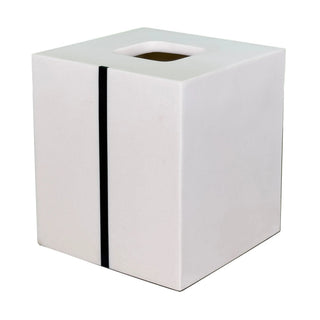 Santorini modern quartz resin bathroom accessory set black trim detail