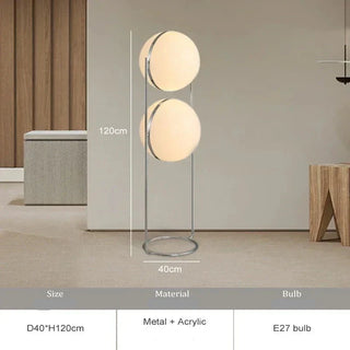 Modern Iron Floor Lamp – Energy Efficient LED Lighting With Push Button Switch