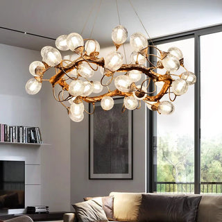 Modern LED Pendant Light - Alloy Rope Installation Light with Remote Control