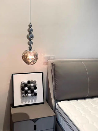Chrome Pendant Light – Designer Metal Pendant Lamp for Stylish Bedroom Lighting