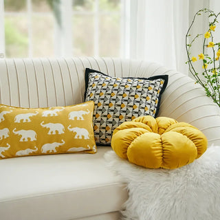 zimmer cushion covers geometric elephant pattern handmade pillowcase zipper product view