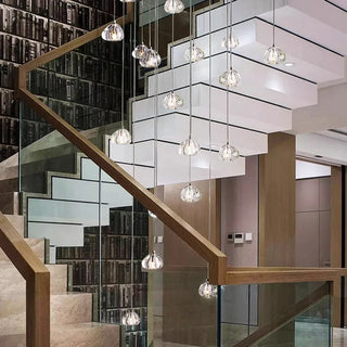 Modern Crystal Chandelier – Elegant LED Pendant Light Fixture for Living Room