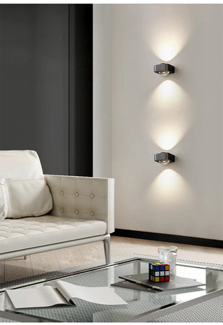 Modern Wall Light | Stainless Steel LED Wall Lamp - Black & Gold Sconce