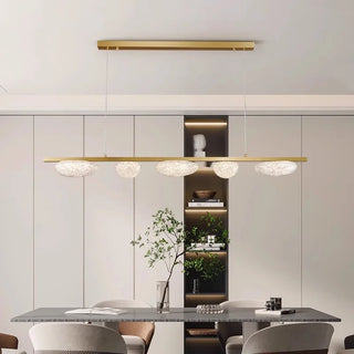 Modern Iron Pendant Light – Adjustable Light Intensity | Dining Room Lighting Fixture