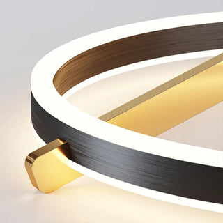 Double Ring Ceiling Light – Modern Aluminum Ring LED Ambient Lighting Fixture
