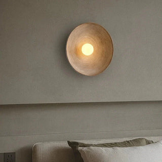 Solar Ripple Wall Light – Adjustable LED Lighting With Frosted Glass Shade