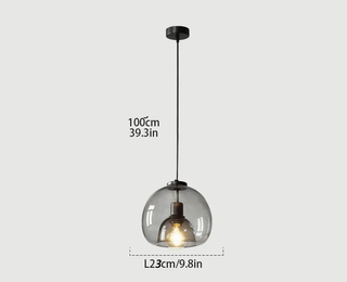 Modern Pendant Light – Elegant Interior Pendant Lamp With Warm Clear Glass