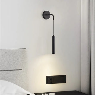 Black Metal Wall Light – Modern LED Wall Sconce with Sleek Design for Bedroom