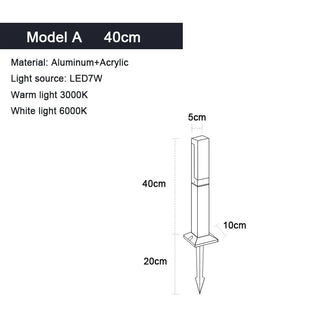 Aluminum LED Garden Lamp – Durable Patio LED Fixture | Weather Resistant Outdoor Lighting