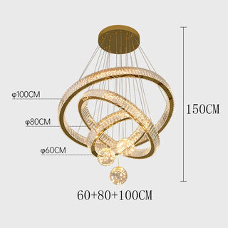 Modern Crystal Chandelier – Dimmable LED Lighting | Elegant Living & Dining Room Fixture
