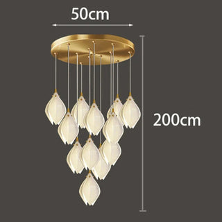 Modern Glass Pendant Light – Dimmable LED Pendant Lamp for Living Room Lighting