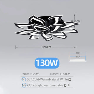 Acrylic Ceiling Light – Modern Dimmable Surface Mount Fixture for Living Room Lighting
