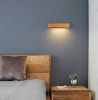 Rotating Wooden Wall Light – Adjustable 360 Degree Wall Lamp | Bedroom LED Fixture