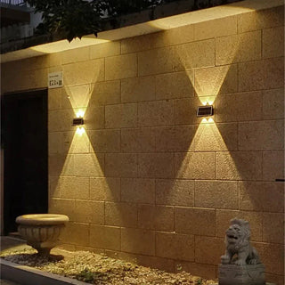 LED Solar Wall Light – Double Beam Patio Lamp | Energy Efficient Outdoor Lighting