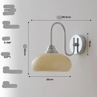 Glass Wall Light – Textured Glass Sconce with Gold or Chrome Finish