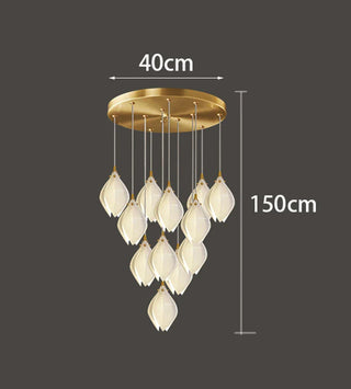 Modern Glass Pendant Light – Dimmable LED Pendant Lamp for Living Room Lighting