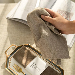 flax placemat cloth non slip heat resistant table placemat dining feature view