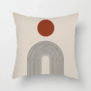 pattern pillowcases abstract cushion covers durable polyester cotton fabric angle view