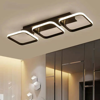 Modern Aluminum Ceiling Light – Black LED Fixture | Energy Efficient Lighting