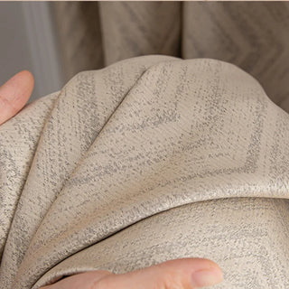 insulated blackout curtain luxury thermal drapes noise reducing floor-length panels angle view