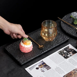luxury ceramic plates earthworks handcrafted porcelain dinnerware elegant tableware set detail
