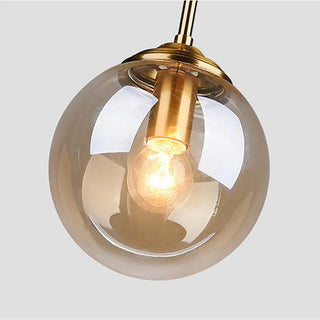 Polished Glass Pendant Light – Modern LED Ceiling Lamp | Living Room Lighting