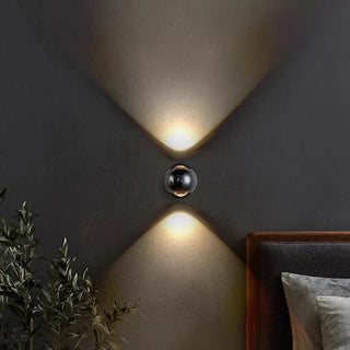 Aluminum Wall Light – Minimalist Adjustable Dual Beam Spherical Wall Sconce