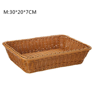 Handwoven metal fruit basket
