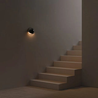 Scandinavian LED wall fixture installed — clean minimalist design