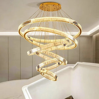 Modern Crystal Pendant Light – Luxury Dining Room Lighting With Remote Control