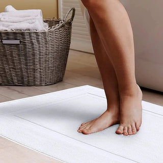 cotton quick-drying antalya plush bath towel rug detail